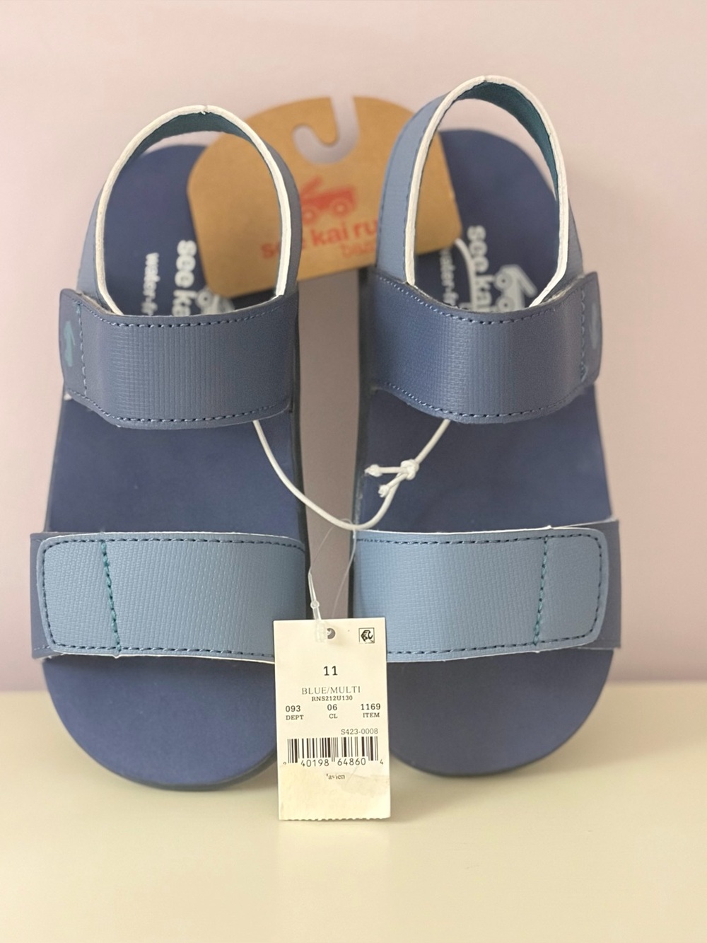 NWT See Kai Run Navy Blue Water Shoes Size 11